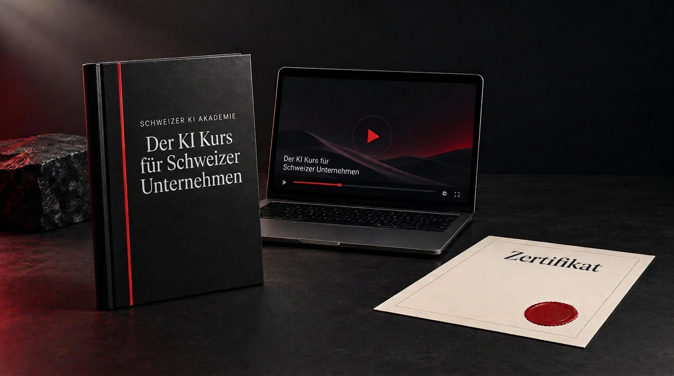Das Kurspaket: Kursbuch, Videokurs auf dem Bildschirm und persönliches Zertifikat